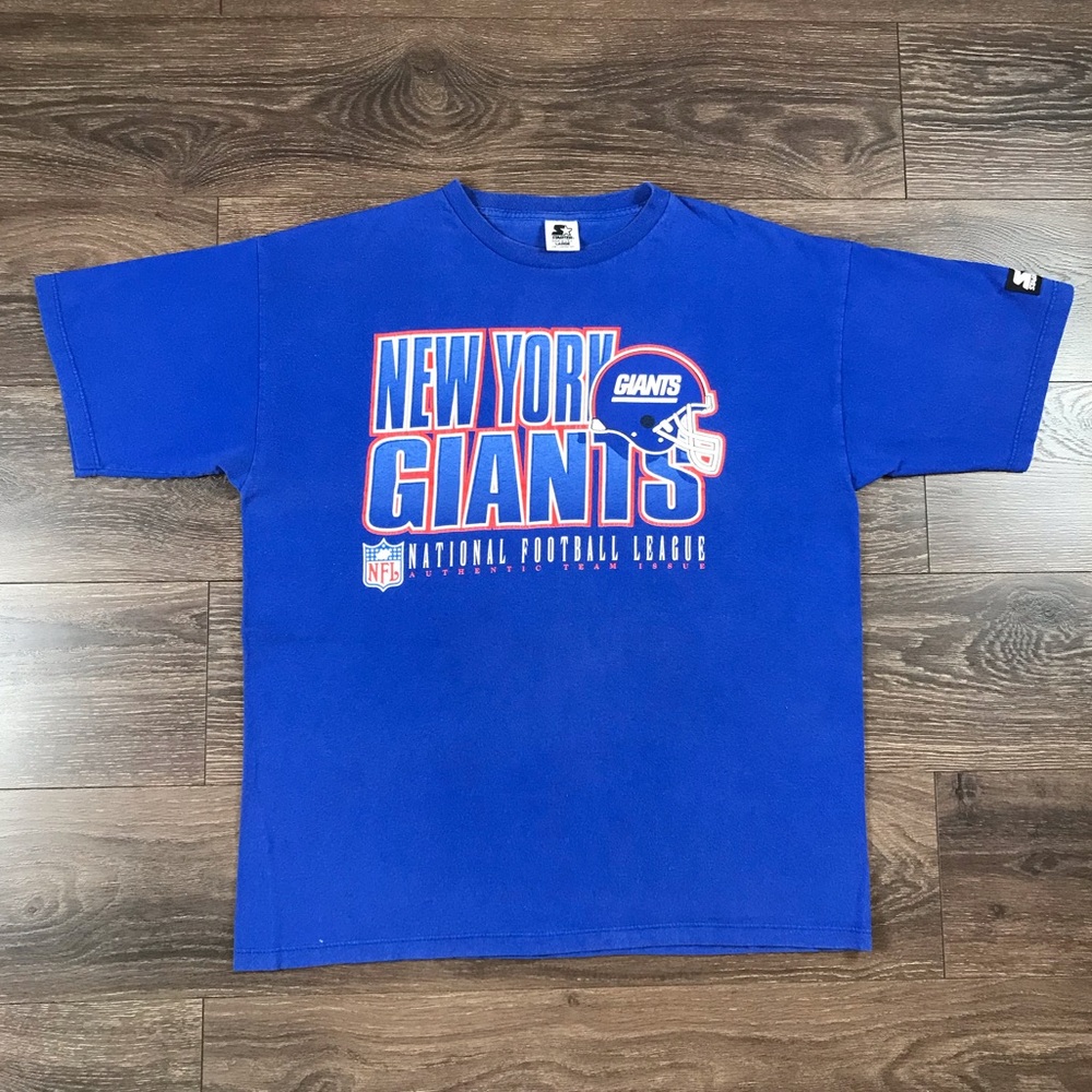 Starter NFL New York Giants Men’s Authentic Team Issue Vintage Football T-Shirt